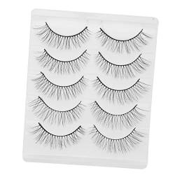 Mobestech 5 Paare Kurze Falsche Wimpern Falsche Wimpern Für Frauen Augen Schönheit Wimpern Make-up Falsche Wimpern Falsche Wimpern Schminken 3d Magnetisch Chemische Faser Fräulein von Mobestech