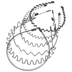 Mobestech 6 Stück Gewelltes Stirnband Haarband Haar Gemeinsame Einfache Kopfbedeckung Welle Frühling Haarreifen Haarschmuck Für Damen Frauen Mädchen von Mobestech