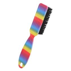 Mobestech Retro Ölkopfbürste Bartbürste Haarbürste Salon-staubbürsten Haarstaubbürste Salon Rasierpinsel Friseurbürstenwerkzeuge Hartwellenbürste Bartbürsten Mann Abs-nylon Staubtuch Gesicht von Mobestech