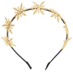 Mobestech Weihnachts-schneeflocken-stirnband Gold Silberne Stirnbänder Für Damen Glitzerstirnbänder Für Frauen Mädchen Weihnachtsfeier Bevorzugt Lieferungen Strasssteine Haarschmuck Kind von Mobestech