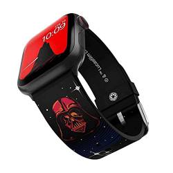 Star Wars - Darth Vader Smartwatch Armband - Offiziell lizenziert, kompatibel mit jeder Größe und Serie der Apple Watch (Uhr nicht enthalten) von MobyFox