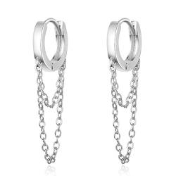 Silber Ohrringe Creolen Silber 925 Klein For women Ohrringe Herren With Chain Ohrringe Für Herren Ohrringe Damen Ein Paar von Mocicafier