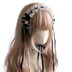 Frauen Gothic Spitze Kopfschmuck Mit Schönem Spitzenband Stirnband Subkultur Cosplay Kopfbedeckung Foto Requisiten Gothic Stirnband von Mocoocouture