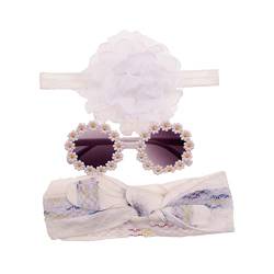 Kinder Set Mit Blumen Stirnband Und Sonnenbrille Für Kleinkinder Fotografie Requisiten Buntes Kleinkind Brillen Headwrap Set Niedliche Kopfbedeckung Für Frauen von Mocoocouture