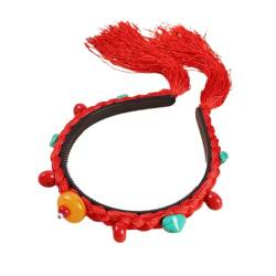Simulationsperücken Stirnband Für Frauen Chinesisches Tibetisches Haarband Musikfestivals Fotografie Abschlussbälle Party Kopfbedeckungen Synthetisches Haar Stirnbänder Für Frauen Haar von Mocoocouture