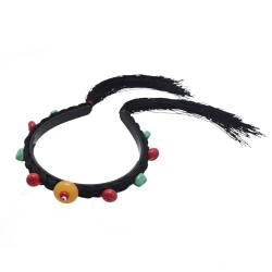 Simulationsperücken Stirnband Für Frauen Chinesisches Tibetisches Haarband Musikfestivals Fotografie Abschlussbälle Party Kopfbedeckungen Synthetisches Haar Stirnbänder Für Frauen Haar von Mocoocouture