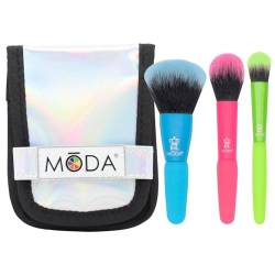 MŌDA® Minis Totally Electric 4-teiliges Reise-Gesichtsset von Moda