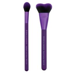 MODA Royal & Langnickel Insta-Glow Make-up-Set, enthält schnelle Kontur- und Highlight-Pinsel, Violett von Moda