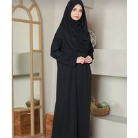 Modavitrini Tunikakleid Gebetskleid mit Hijab islamisches Kleid Kaftan Jilbab Abaya Namaz (Einteilig) komplett Set einteilig von Modavitrini