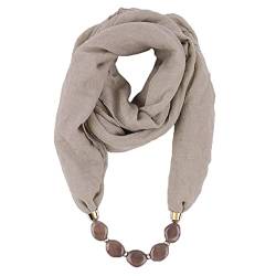 Damen Tücher Halskette Modeschmuck Anhänger Schals Sonnenschutz Jahrgang böhmischen Stil Kette Quasten Schal Halskette Halstücher Bekleidung Elegante Schal Wrap Pashminas von Modaworld