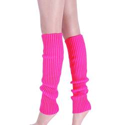 Modaworld Damen Frauen Winter Crochet Stricken Stulpen Beinstulpen Beinwärmer Kniestrümpfe Legwarmers von Modaworld