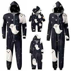 Modaworld Halloween Schlafanzug Set,Familie Halloween Pyjamas,Fun Nachtwäsche Outfit Matching Halloween-Pyjamas Damen Herren Hausanzug mit Rentier-Aufdruck von Modaworld