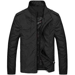 Modaworld Herren Leichte Jacke Sommer Langarm Bomberjacke Casual Sportjacke Übergangsjacke Mantel für Business Freizeit von Modaworld