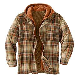 Modaworld Holzfällerhemd Herren Kariert Flanellhemd Gefüttert Thermohemd Langarm Baumwolle Winter Hemdjacke Karo Flanell Holzfäller Jacke von Modaworld