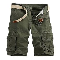 Modaworld Kurze Hosen Herren Camouflage Cargo Shorts Herren Baumwolle Kurze Hosen Tarnfarben Shorts Bermuda Cargo Shorts von Modaworld