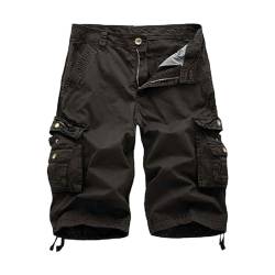 Modaworld Kurze Hosen Herren Camouflage Cargo Shorts Herren Baumwolle Kurze Hosen Tarnfarben Shorts Reissverschluss Bermuda Cargo Shorts Herren von Modaworld