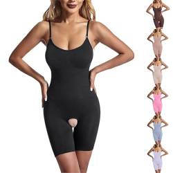 Modaworld Shapewear Bodysuit Nahtlos V-Ausschnitt Formende Bodys für Damen Bauchweg Ganzkörper Seamless Body Shaper Überbrust mit Verstellbarer Riemen von Modaworld