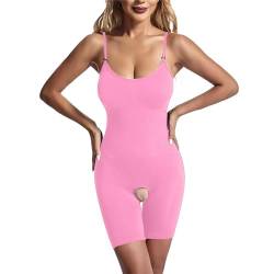 Modaworld Shapewear Bodysuit Nahtlos V-Ausschnitt Formende Bodys für Damen Bauchweg Ganzkörper Seamless Body Shaper Überbrust mit Verstellbarer Riemen von Modaworld