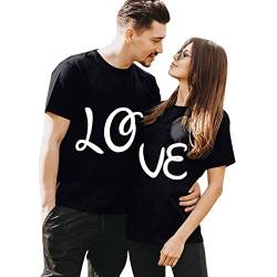 Partner T-Shirt Damen und Herren Paar Shirt für Verliebte Paar T-Shirt Partnergeschenke bestes Geburtstagsgeschenk Partner Look Paar Geschenke Valentinstagsgeschenk Geschenke für Männlich von Modaworld