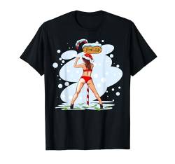 Sexy Weihnachtsfrau Tanzen Nordpol Weihnachten Xmas Party T-Shirt von Mode Und Kleidung Für Weihnachten - dizeyns