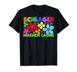 Cool Schlager Flower Power Schlagermusik Volksmusik Musikfan T-Shirt von Mode Zu Schlager Und Volksmusik - dizeyns