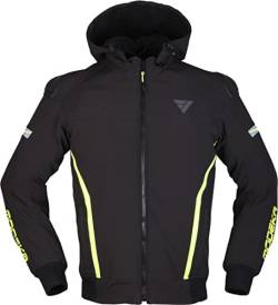 Modeka Clarke Sport Motorrad Jacke (Black/Yellow,XL) von Modeka