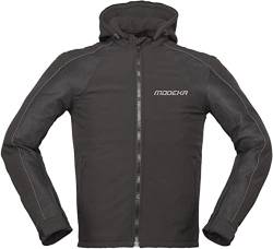 Modeka Motorradjacke CHUCK AIR schwarz Softshell CE mit Protektoren, S von Modeka