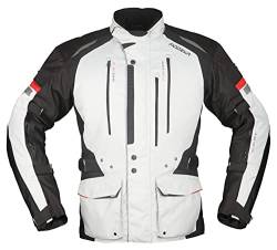 Modeka Striker II Motorrad Textiljacke (Light Grey/Black,M) von Modeka