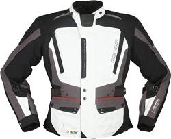 Modeka Viper LT Motorrad Textiljacke (Light Grey/Dark Grey/Black,L) von Modeka