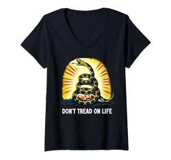 Damen Pro-Life Gadsen Baby Unborn Lives Matter Katholisch T-Shirt mit V-Ausschnitt von Modern Day Catholic Designs