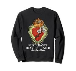 Das keuschste Herz des Heiligen Joseph, traditionell katholisch Sweatshirt von Modern Day Catholic Designs