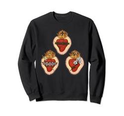 Heiliges Unbeflecktes und keuschstes Herz Jesus Maria Joseph Sweatshirt von Modern Day Catholic Designs