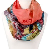 Modescout Stadler Modeschal Damen Loop Scarf Blumen, angenehm weicher Griff von Modescout Stadler