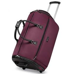 Rollende Kleidersäcke für Reisen mit Schuhbeutel Modoker Canvas Kleidersack, Rot/Ausflug, einfarbig (Getaway Solids), Baseline - Kompakter Kleidersack von Modoker
