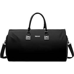 Womens Convertible Garment Bags for Travel, Modoker Waterproof Carry On Garment Bag Garment Duffel Bag, A Black von Modoker