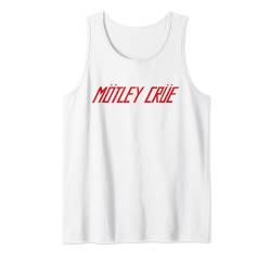 Mötley Crüe – Distressed Logo White Tank Top von Mötley Crüe Official