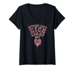 Mötley Crüe – Kickstart My Heart Drip Font T-Shirt mit V-Ausschnitt von Mötley Crüe Official