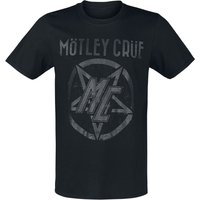 Mötley Crüe T-Shirt - MC Pentragram - S bis XXL - für Männer - Größe S - schwarz  - Lizenziertes Merchandise! von Mötley Crüe