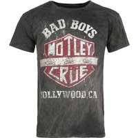 Mötley Crüe T-Shirt - Worn Shield Master - S bis 4XL - für Männer - Größe M - grau  - Lizenziertes Merchandise! von Mötley Crüe