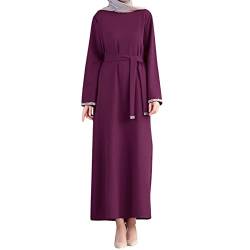 Damen Muslimisches Kleid Robe für Damen Muslimisches Kleid Mit Kapuze Robe Langarm Einfarbig Gebet Abaya Kleid Islamischer Naher Osten Dubai Türkei Arabische Muslim Kaftan Kleid Für Ramadan von Moginp