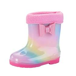 Moginp Gummistiefel Kinder Gefüttert Mädchen Jungen Unisex Regenstiefel Kinder 31/32 Thermo Gummistiefel Kinder 22 Gefütterte Gummistiefel Kinder 35 Gummistiefel Kinder 23/24 Mädchen Gefüttert von Moginp