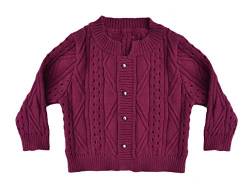 Mogo.cc Babytrachtenstrickjacke Sibilla, L 80/86, Plum von Mogo.cc