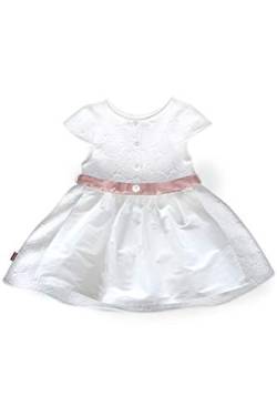 Mogo Baby - Mädchen Tauf-Dirndl weiß rosa, WEIß/ROSA, 62/68 von Mogo