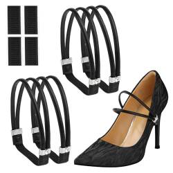 Molain 2Pair Schuhriemen, High Heels Schuhriemen, Damen-Schuhschnürsenkel für High Heels Abnehmbare Schuhriemen Anti-Fall-Fersengürtel für Frauen Mädchen mit Absätzen(schwarz) von Molain