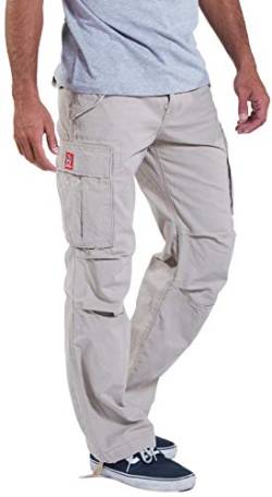 Molecule Herren Cargo Hose 54002 aus 100% robustem Canvas. (XL, Beige) von Molecule Clothing