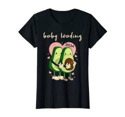 Damen Baby Loading 2024 I Cute Avocado Couple - Pregnancy Gift T-Shirt von Mom 2024 Baby Loading I Reveal Gift - Avocado Ed.