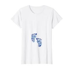 Damen Mom To Be Shirt Baby Junge Füße Coming Soon Pregnancy New Mom T-Shirt von Mom To Be T Shirt