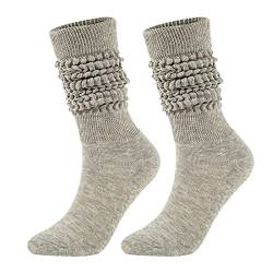 Mittelhohe Tube Bubble Socken Modische und vielseitige Socken Herren- und Damensocken im gleichen Stil Frottee Socken (White, One Size) von Momolaa