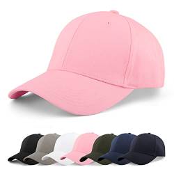 Momoshe Basecap Baseball Cap Herren Sommer Damen Kappe Verstellbare Baumwolle Kappen Frauen Outdoor Running Freizeit Rosa von Momoshe