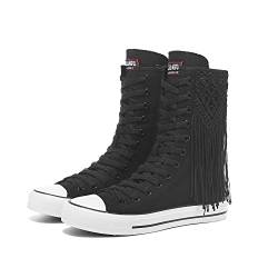 Momuk High Top Canvas Sneakers für Damen zum Schnüren von modischen Freizeitschuhen für Damen von Momuk